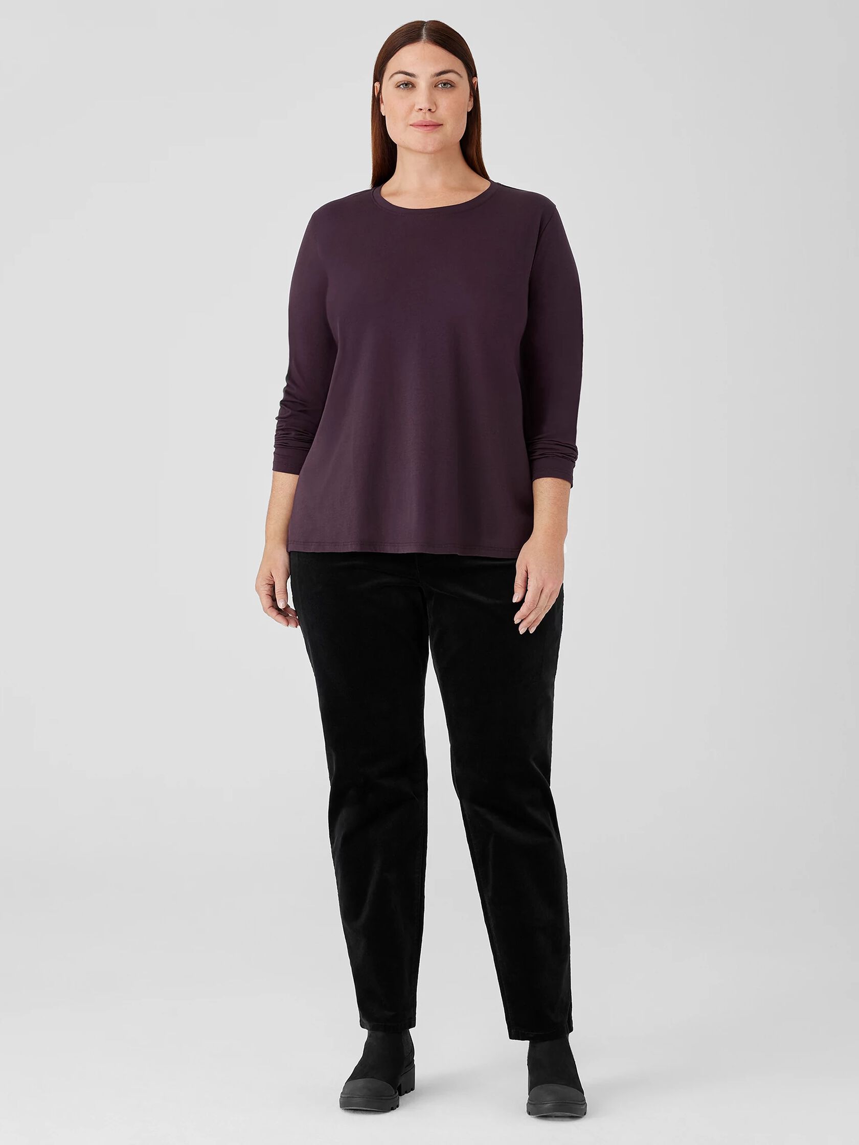 Organic Pima Cotton Jersey Long-Sleeve Tee