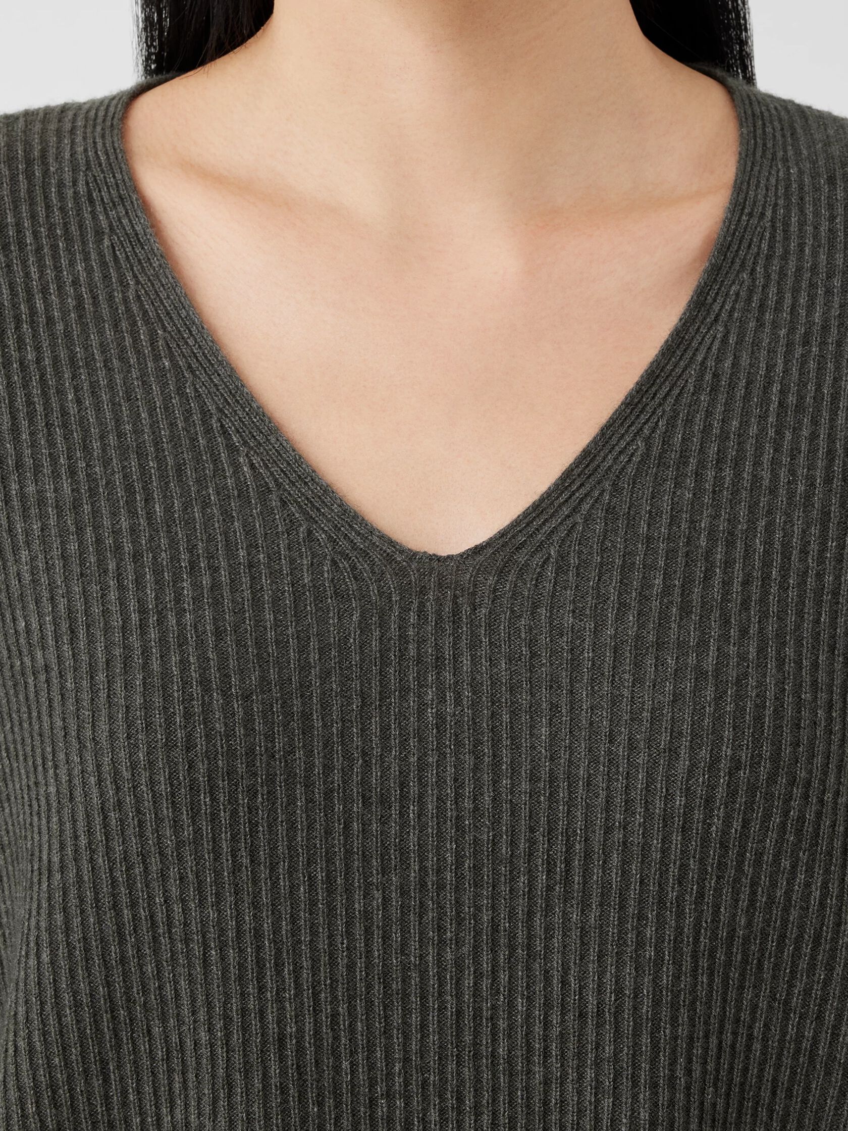 Italian Cashmere V-Neck Top