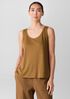Organic Linen Jersey Scoop Neck Tank