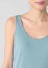 Stretch Silk Jersey Scoop Neck Tank