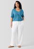Organic Linen Cotton Cropped Cardigan