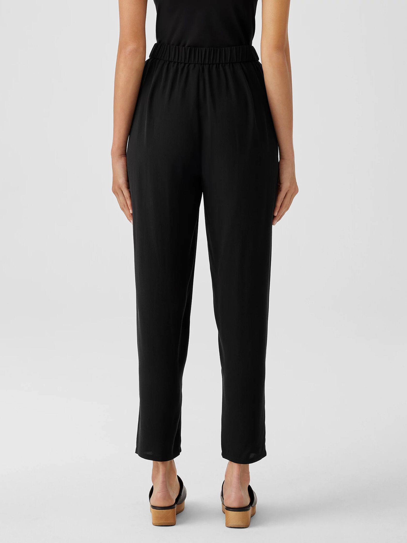 Silk Georgette Crepe Tapered Pant