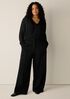 Washable Flex Ponte Pintuck Wide Trouser