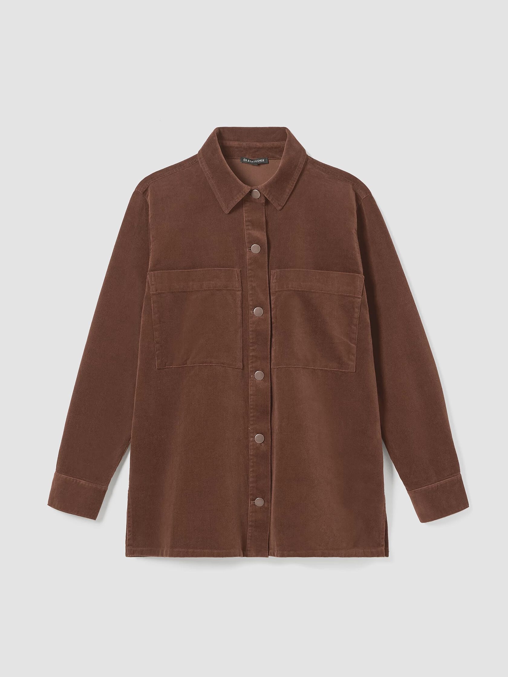 Organic Cotton Stretch Corduroy Shirt Jacket