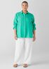 Organic Handkerchief Linen Classic Collar Shirt