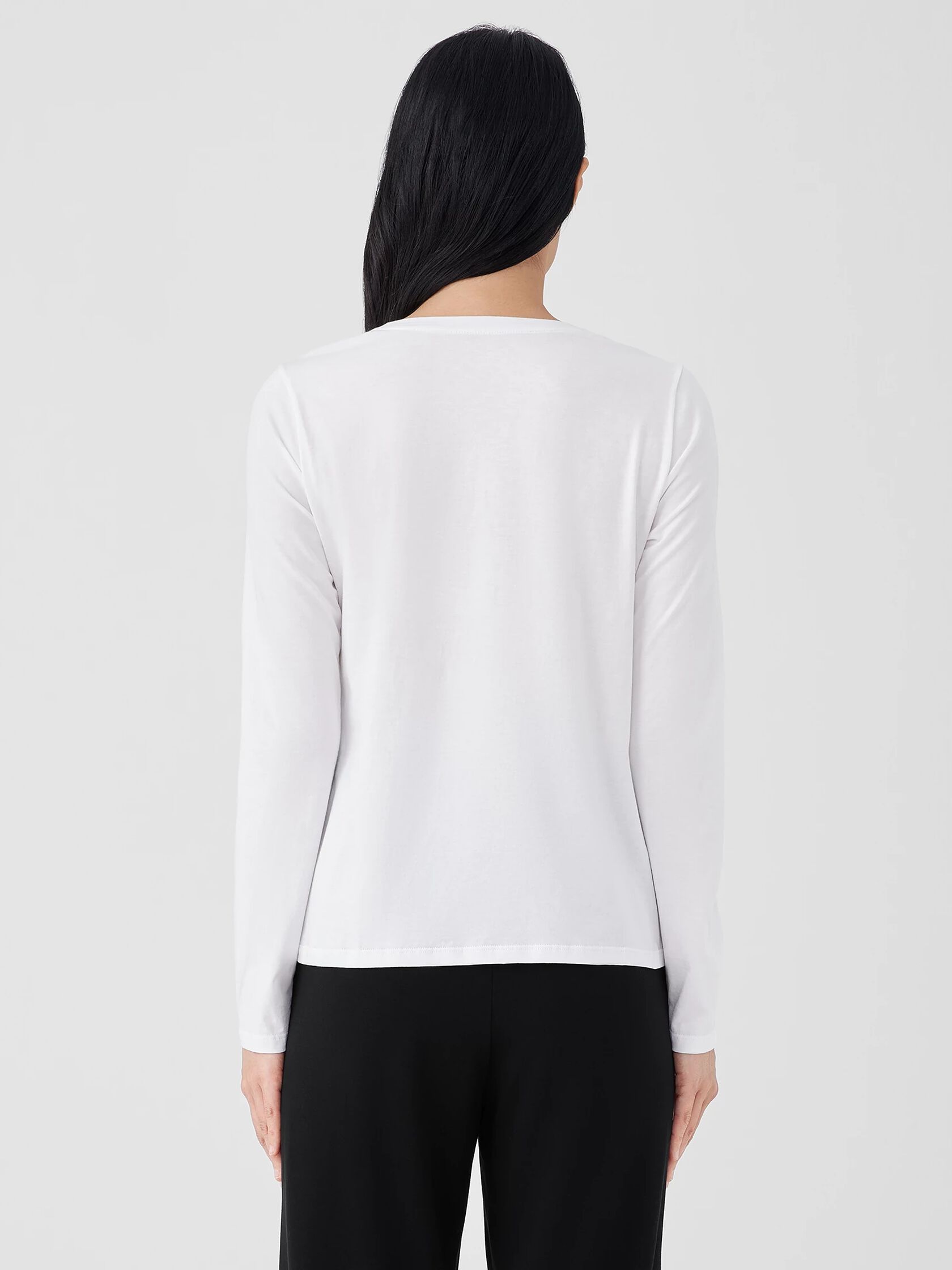Organic Pima Cotton Jersey Long-Sleeve Tee