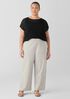 Cotton Blend Ponte Wide-Leg Pant