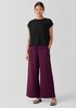 Silk Georgette Crepe Wide-Leg Pant