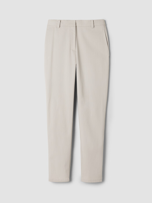 Stretch Cotton Twill Tapered Trouser Pant