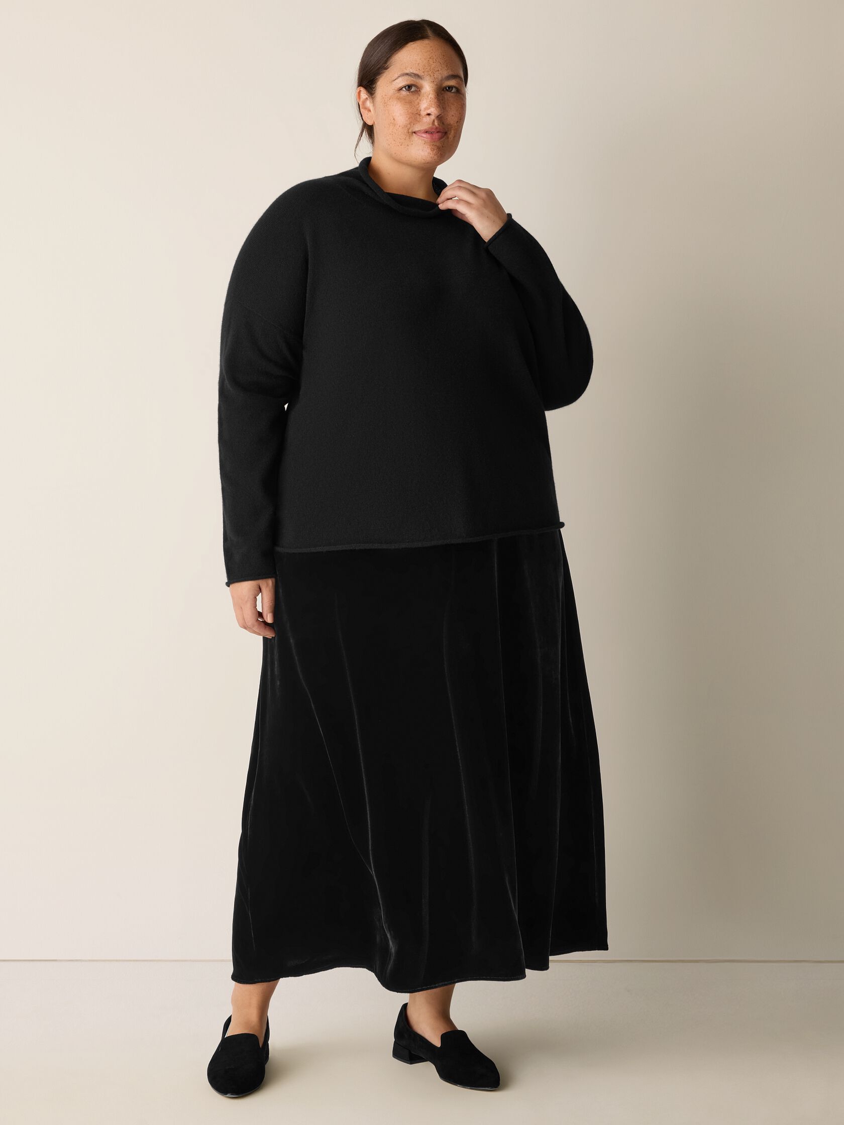 Italian Cashmere Turtleneck Top