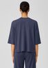 Fine Jersey Column-Sleeve Top