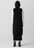 Lightweight Boiled Wool Shawl Collar Vest in Regenerative Wool