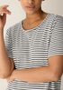 Striped Organic Cotton Slub Tee Dress