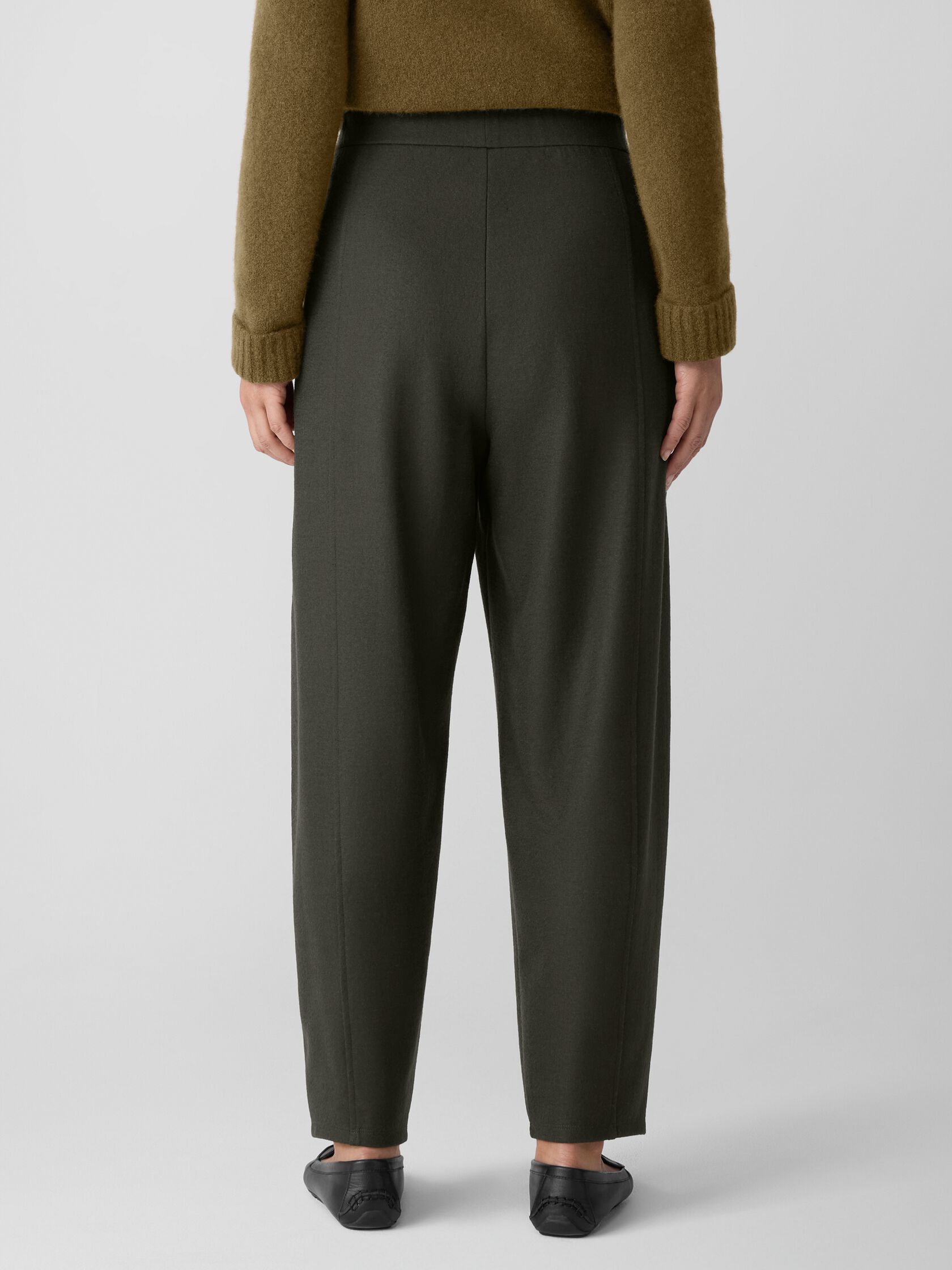 Felted Wool Jersey Lantern Pant in Regenerative Wool