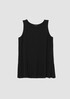 Silk Georgette Crepe Ballet Neck Tank