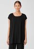 Organic Cotton Interlock Scoop Neck Sleep Tee