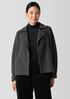 Lightweight Boiled Wool Motorcycle Jacket in Regenerative Wool