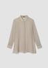 Sheer Silk Georgette Classic Collar Shirt