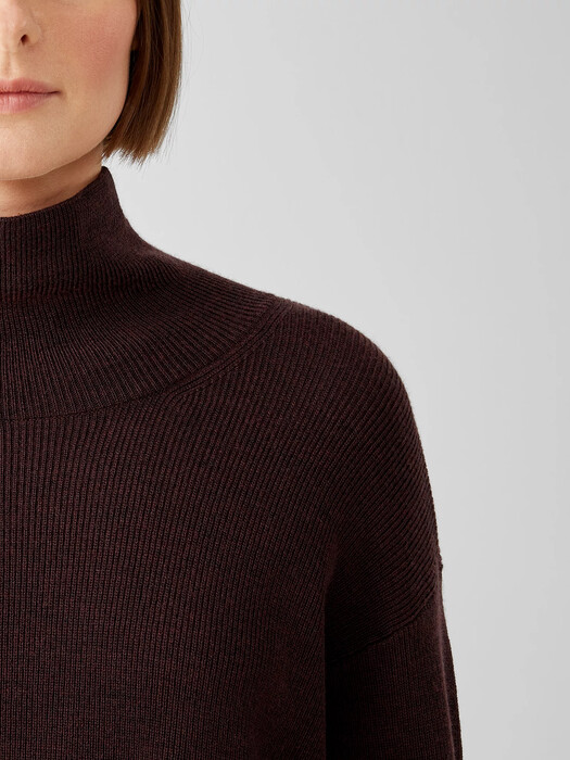 Merino Turtleneck Top in Responsible Wool
