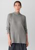 Cotton & Recycled Cashmere Turtleneck Long Top