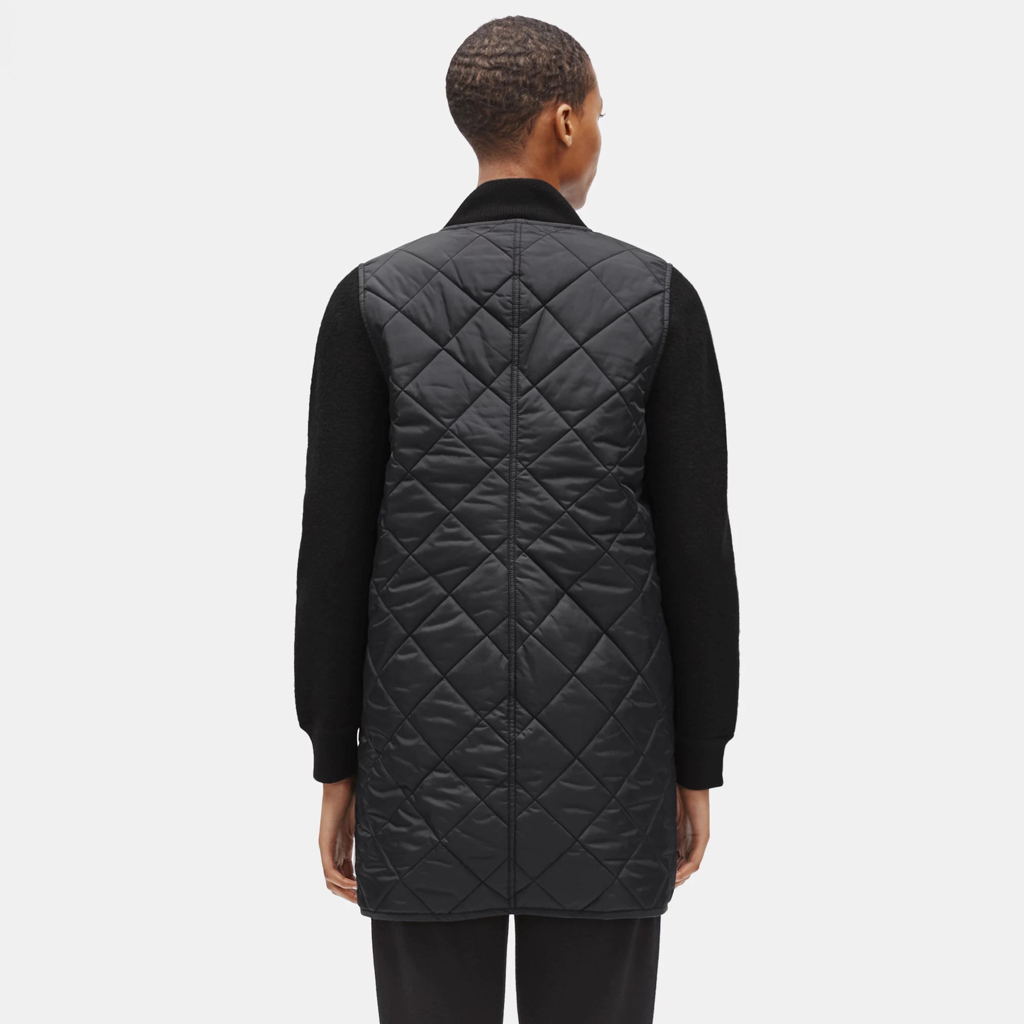 Quilted Recycled Nylon Coat | EILEEN FISHER