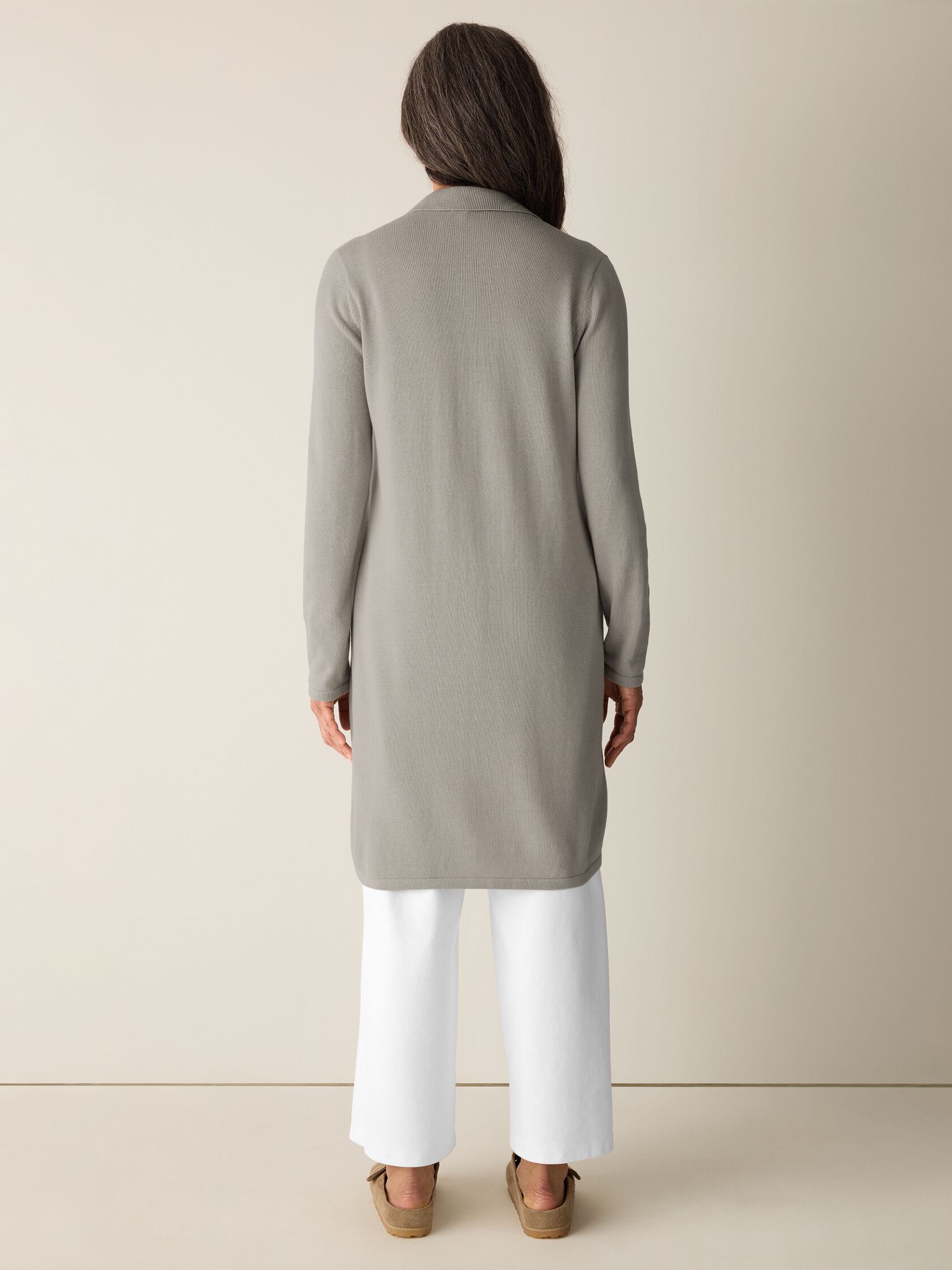 Peruvian Cotton Blend Long Cardigan