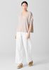 Organic Linen Cotton V-Neck Top