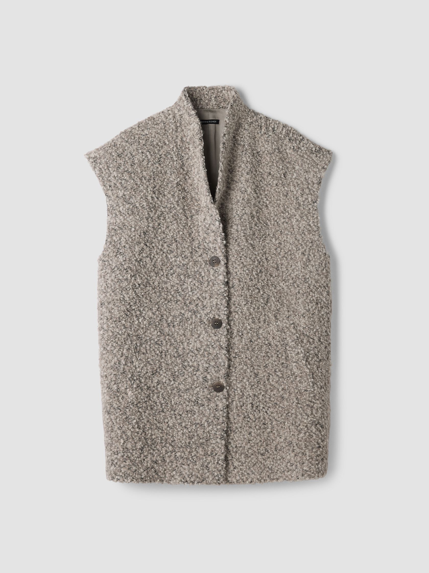 Curly Alpaca Wool Blend Vest
