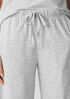 Striped Organic Cotton Jersey Wide-Leg Sleep Pant
