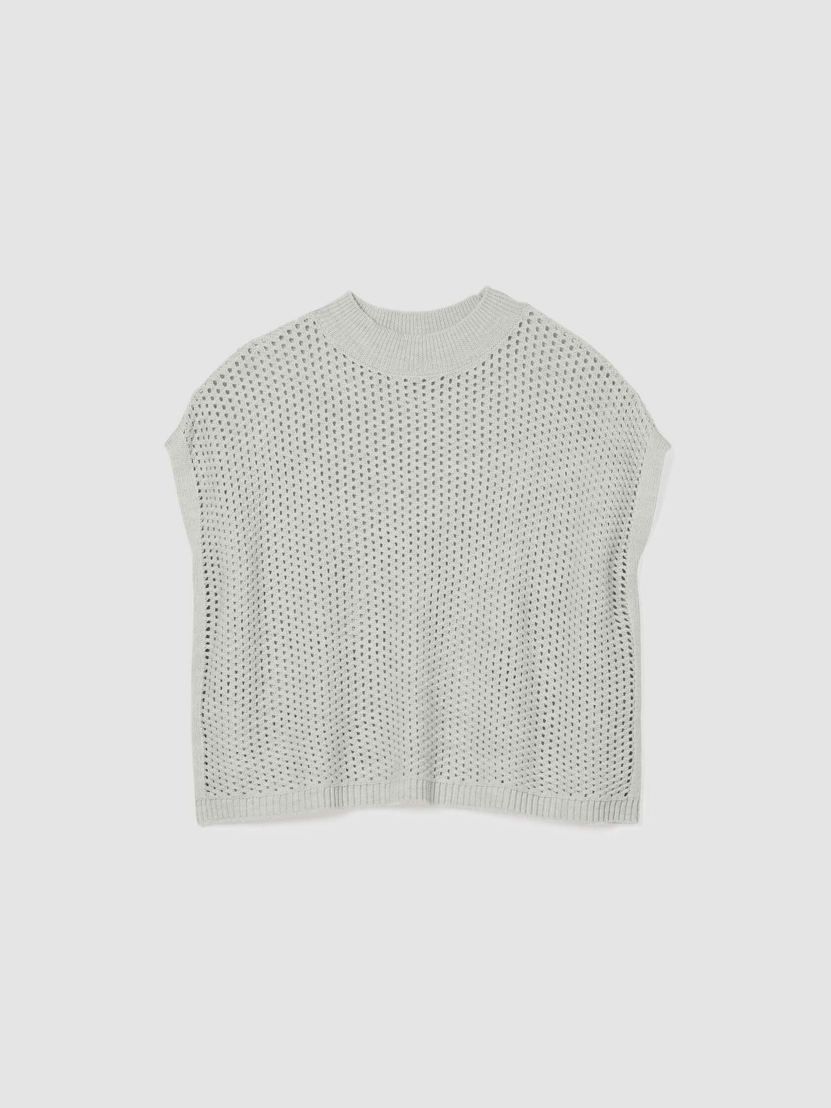 Merino Mock Neck Top in Regenerative Wool