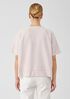 Organic Cotton Slubby Rib Knit Elbow-Sleeve Top