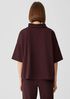 Traceable Organic Cotton Jersey Funnel Neck Box-Top
