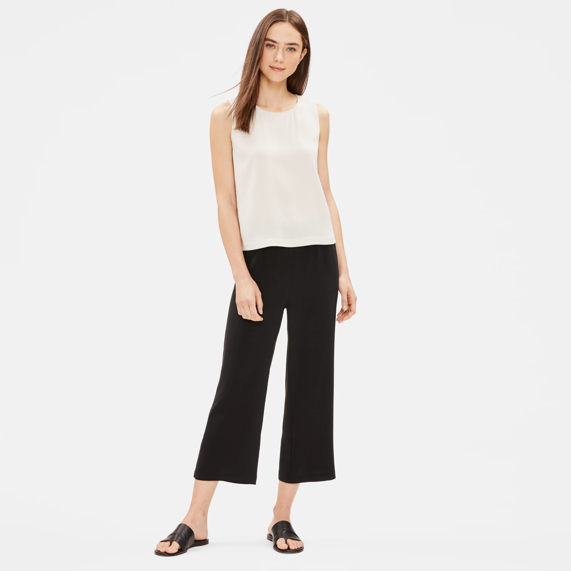 eileen fisher silk georgette crepe