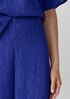 Woven Plissé Wide-Leg Pant
