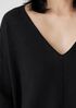 Organic Linen Cotton Slub V-Neck Top