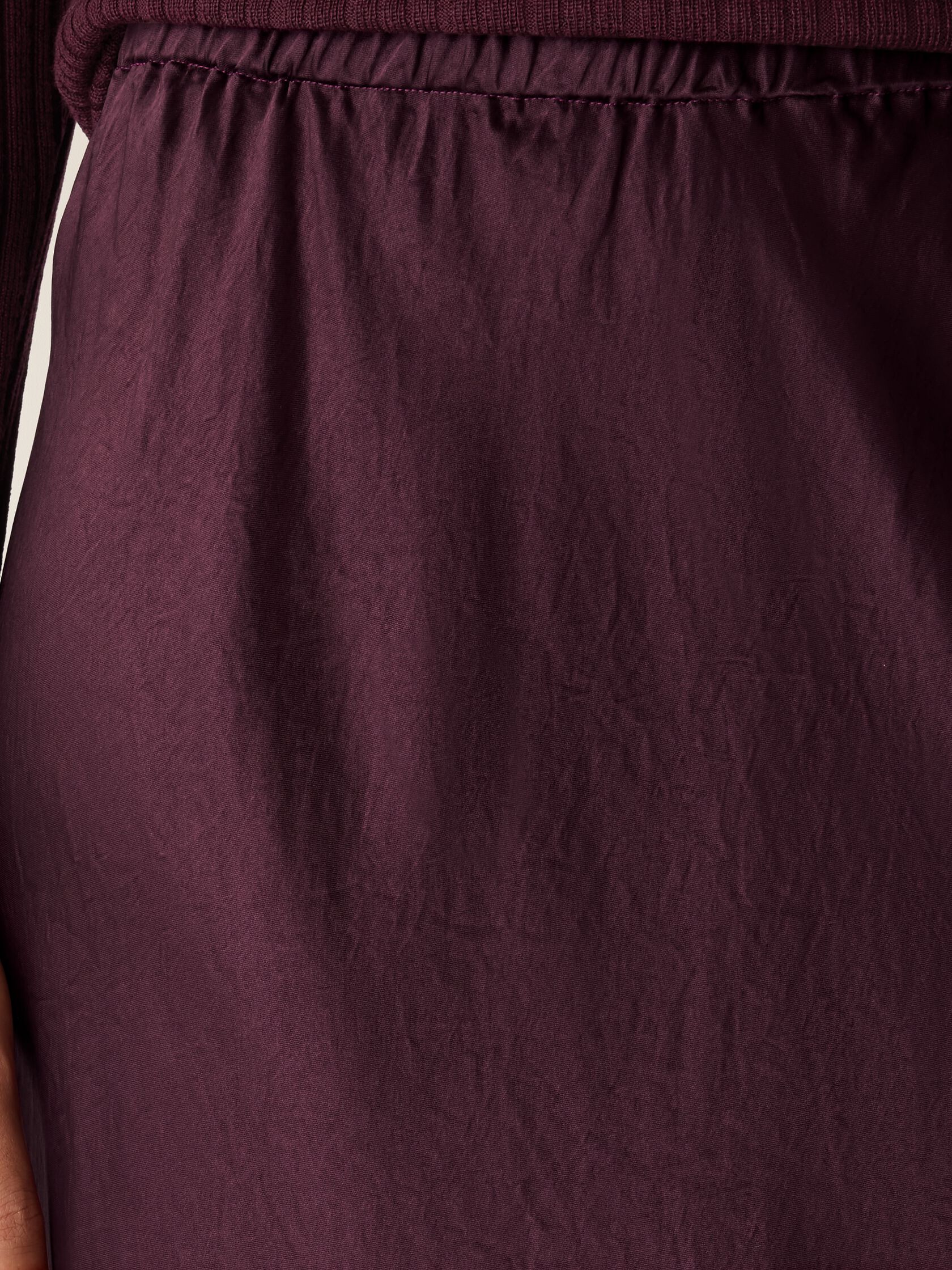 Textured Satin Slip Skirt