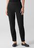 Cotton Blend Ponte Slim Pant
