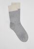 Cozy Recycled Nylon Cashmere Color-Blocked Sock