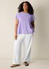 Organic Cotton Slubby Jersey Crew Neck Tee
