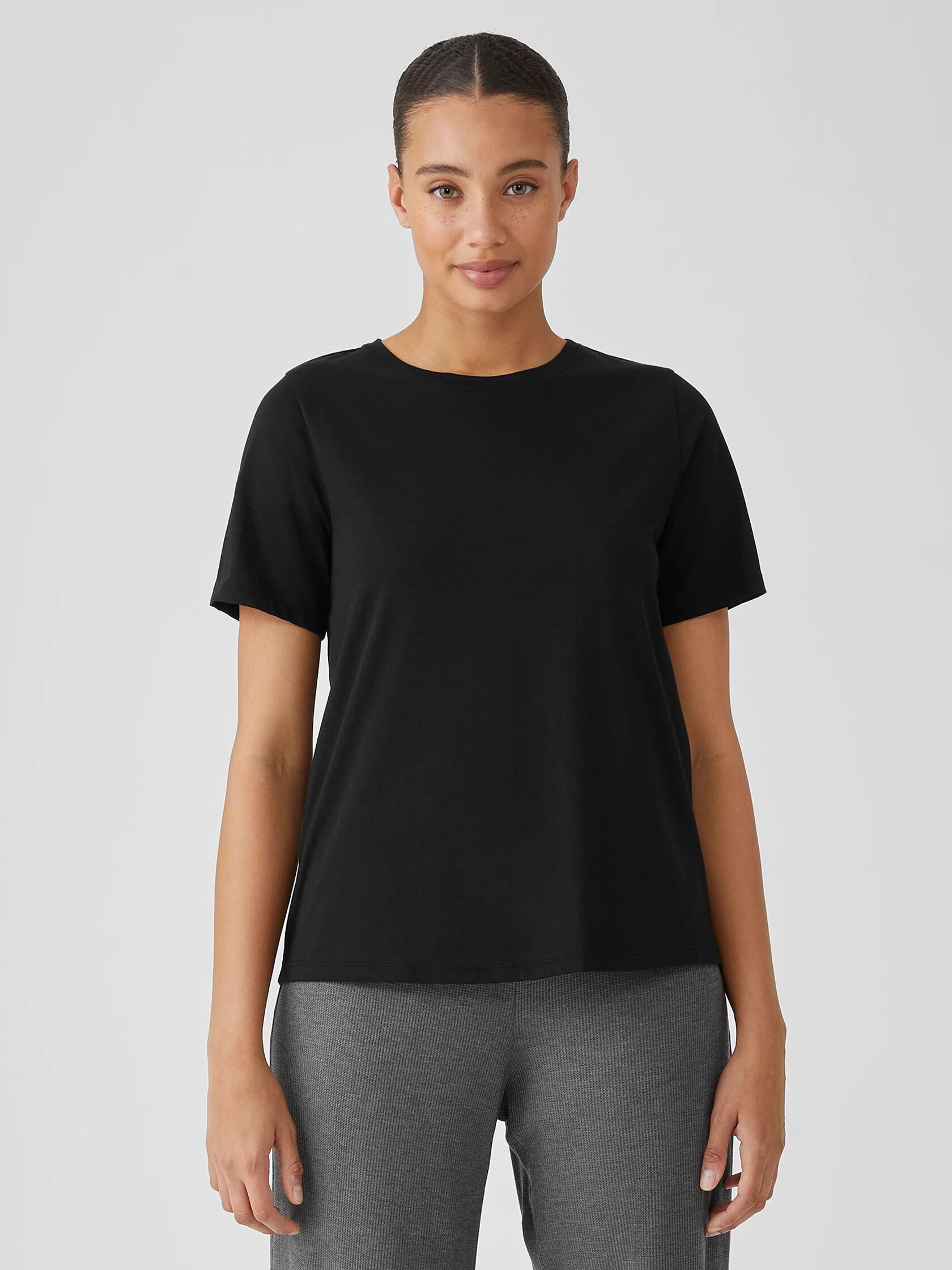 Organic Pima Cotton Jersey Round Neck Tee