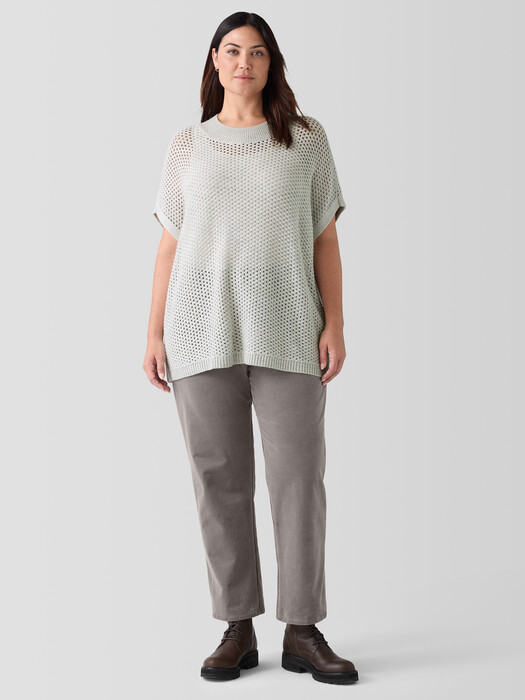 Merino Mock Neck Top in Regenerative Wool