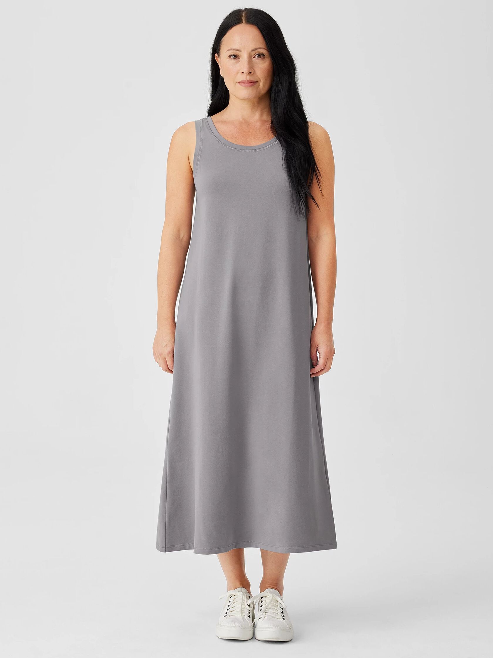 Pima Cotton Stretch Jersey Tank Dress