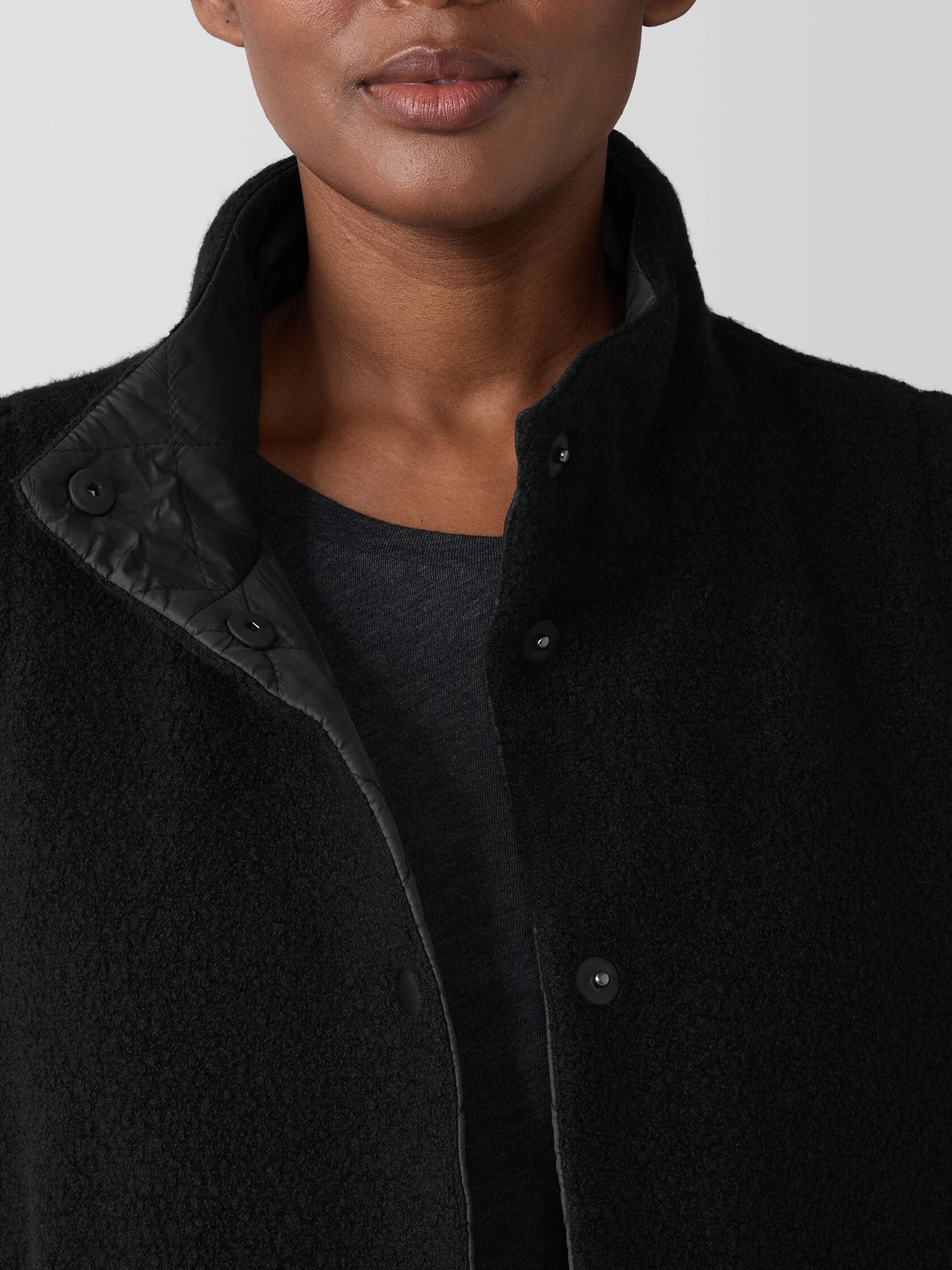 Eggshell Recycled Nylon Reversible Vest