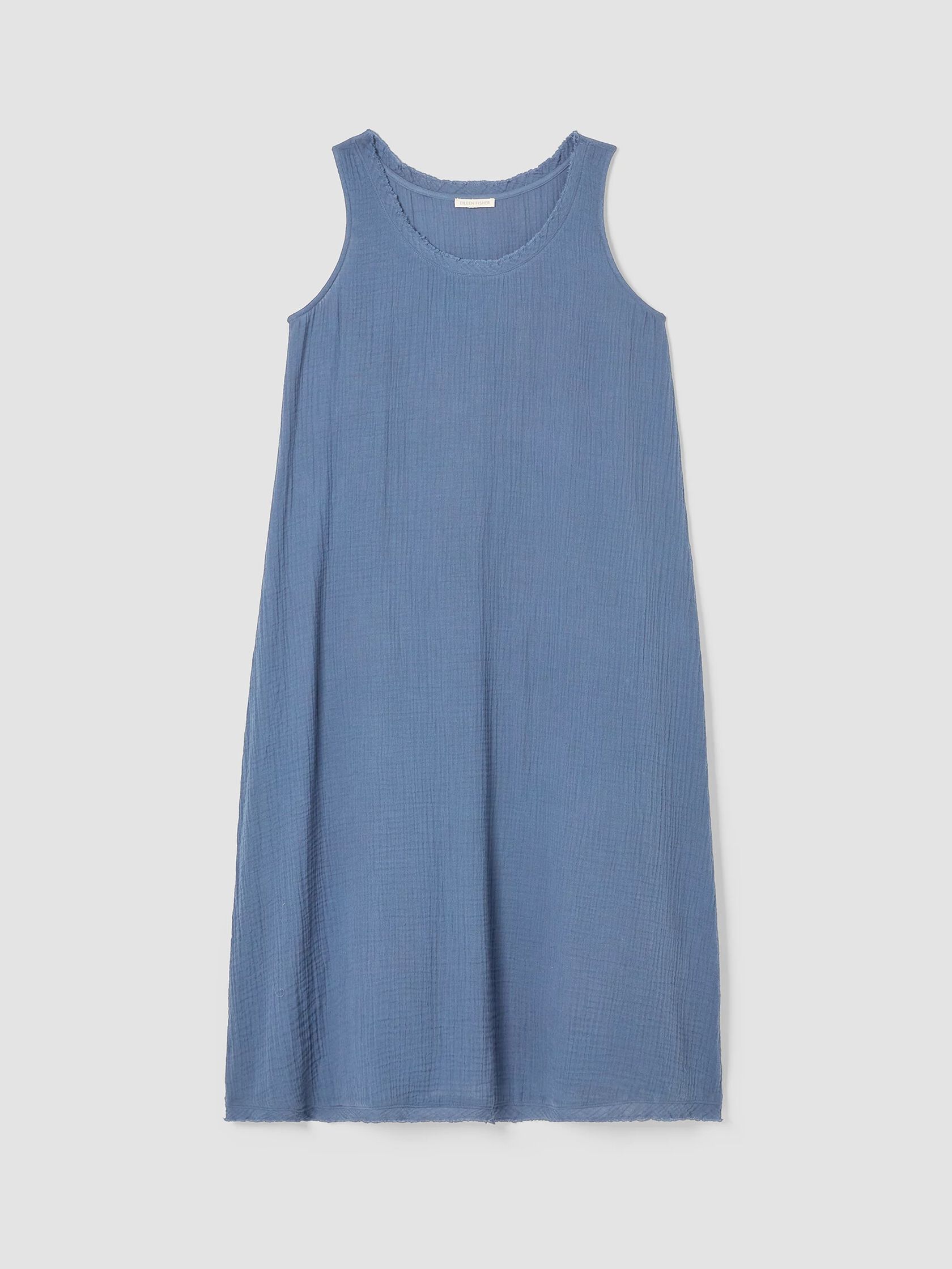 Organic Cotton Gauze Scoop Neck Dress