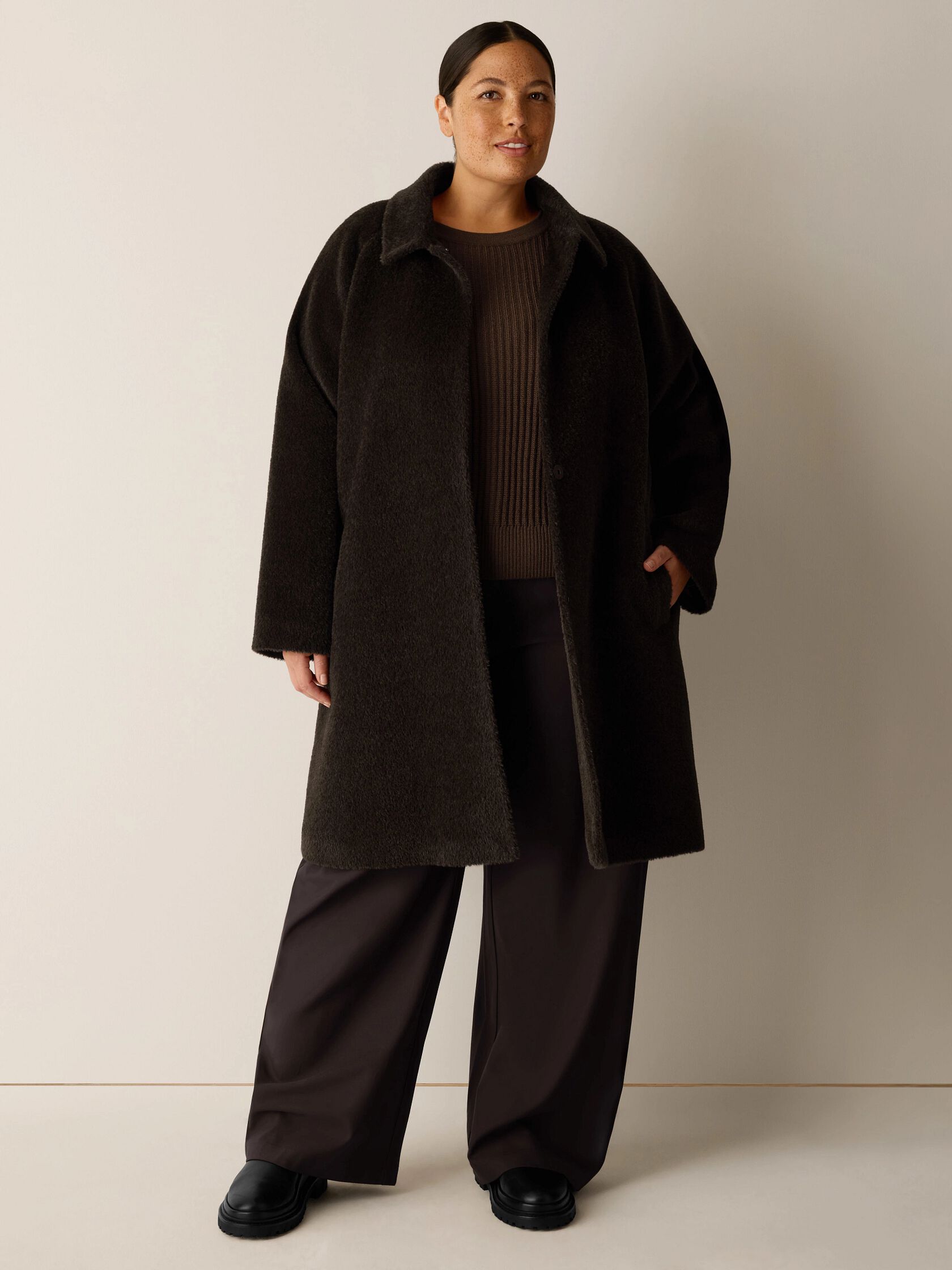 Fine Wool Alpaca Classic Collar Coat