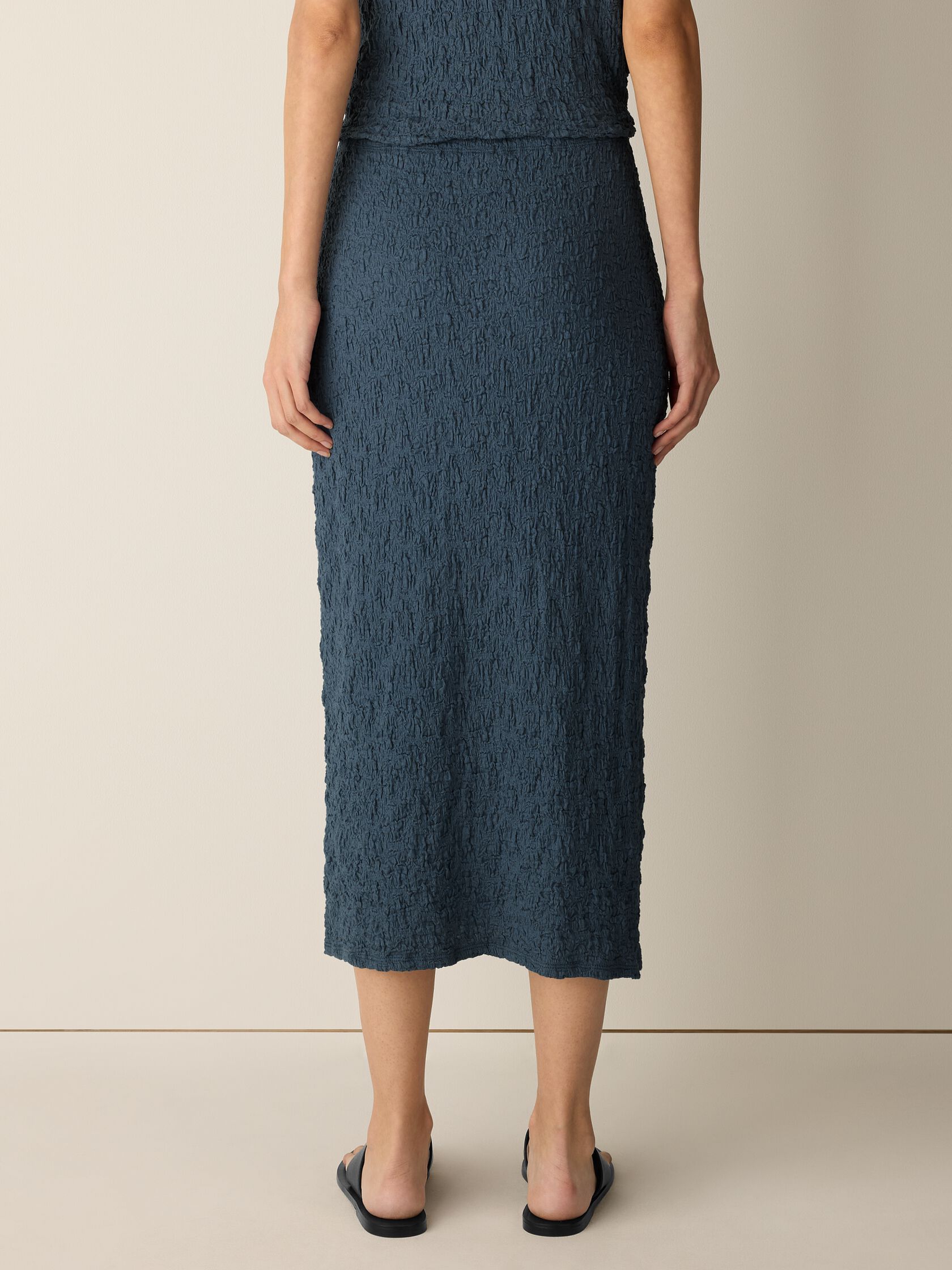 Bubble Jacquard Pencil Skirt