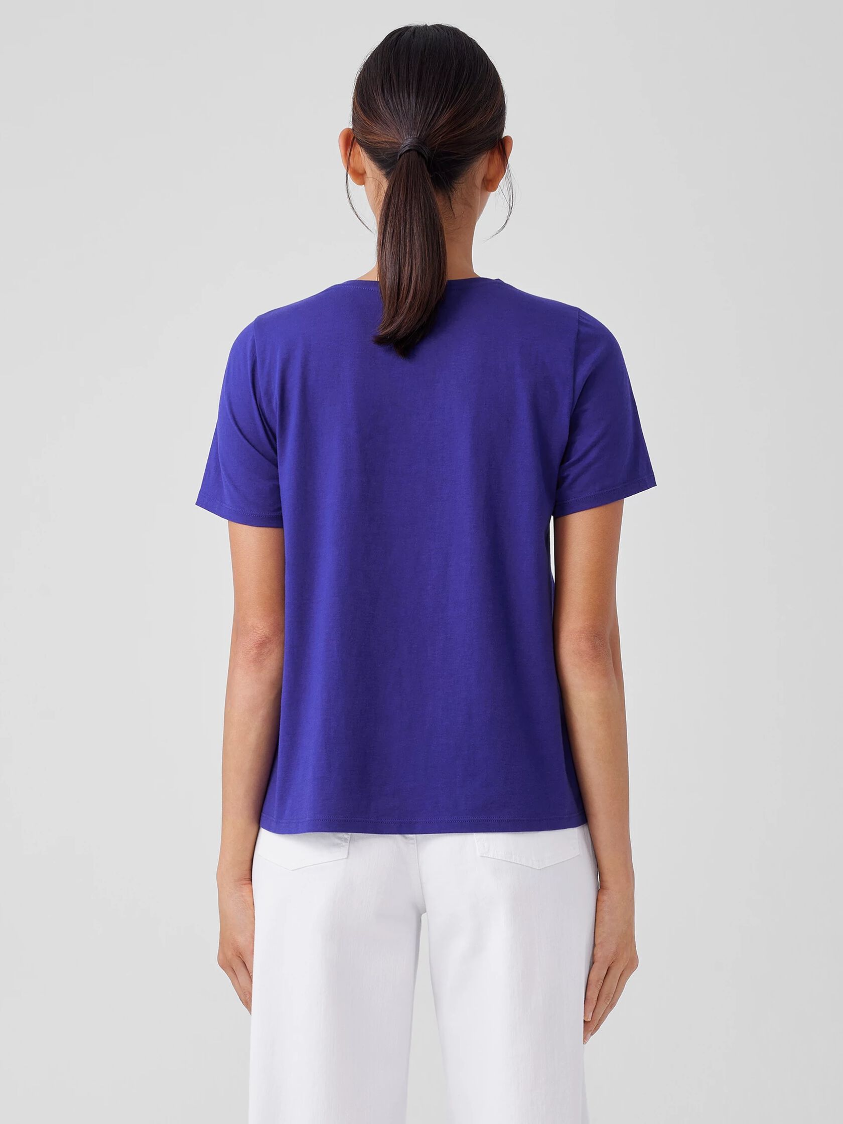 Organic Pima Cotton Jersey Round Neck Tee