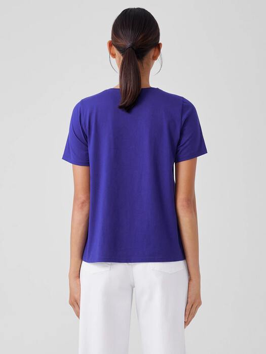 Organic Pima Cotton Jersey Round Neck Tee