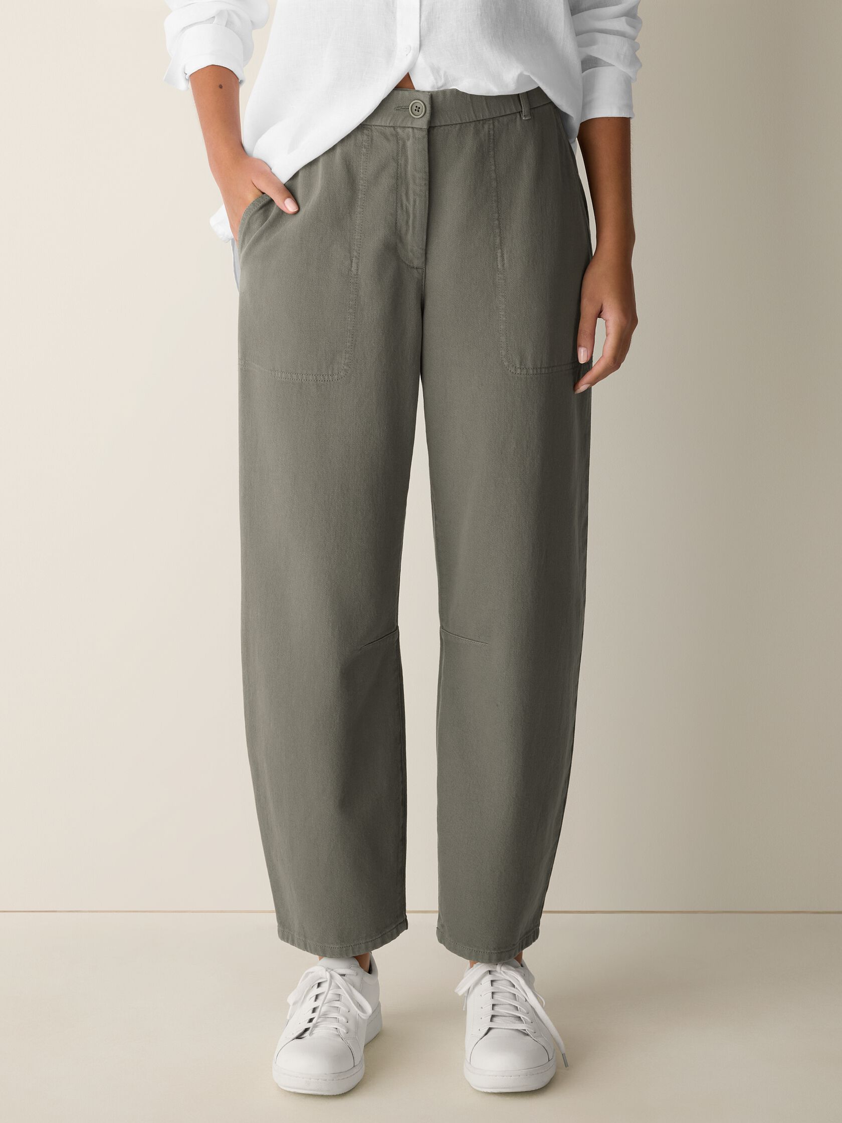 Garment-Dyed Utility Cotton Arch Pant