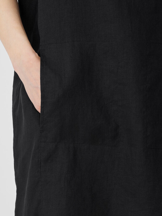 Organic Linen Ballet Neck Dress